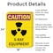 Signmission Radiation & Laser Sign, 24 in H x 18 in W, Aluminum, Rectangle OS-2PACK-CR-A-1824-V-10281 - alternate 2